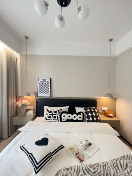 Customer photo review of Flowerpot Pendant Light, Dual-Dome Aluminum Shade, Hardwired Ceiling Fixture