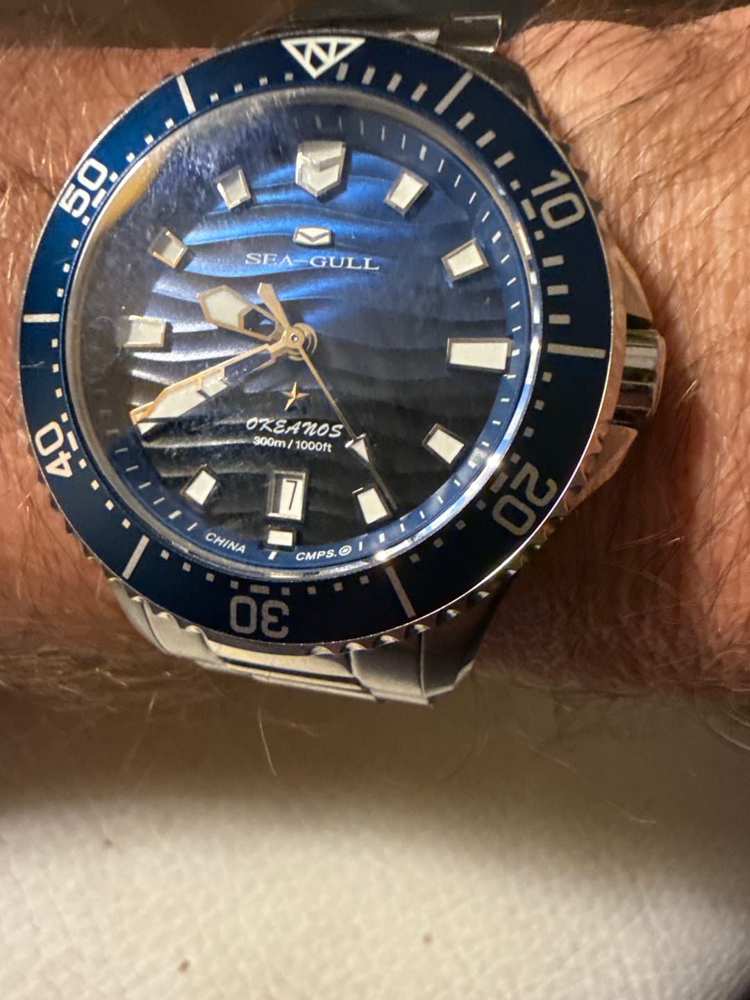 Customer photo review of Ocean Series | 300M Waterproof | Dive | Luminous | Calendar | 41mm