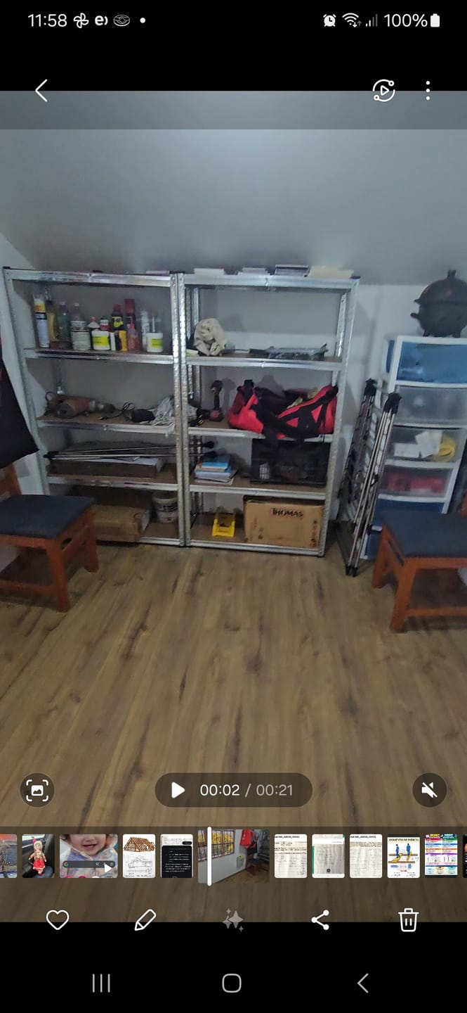 Customer photo review of Estante Metálico 5 Niveles 180x90x40cm Rack Organizador