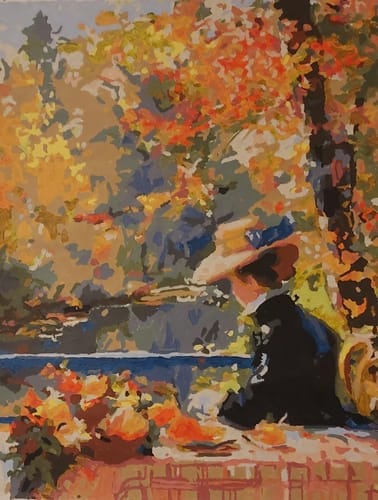 Customer photo review of Femme en Automne inspirée de Renoir