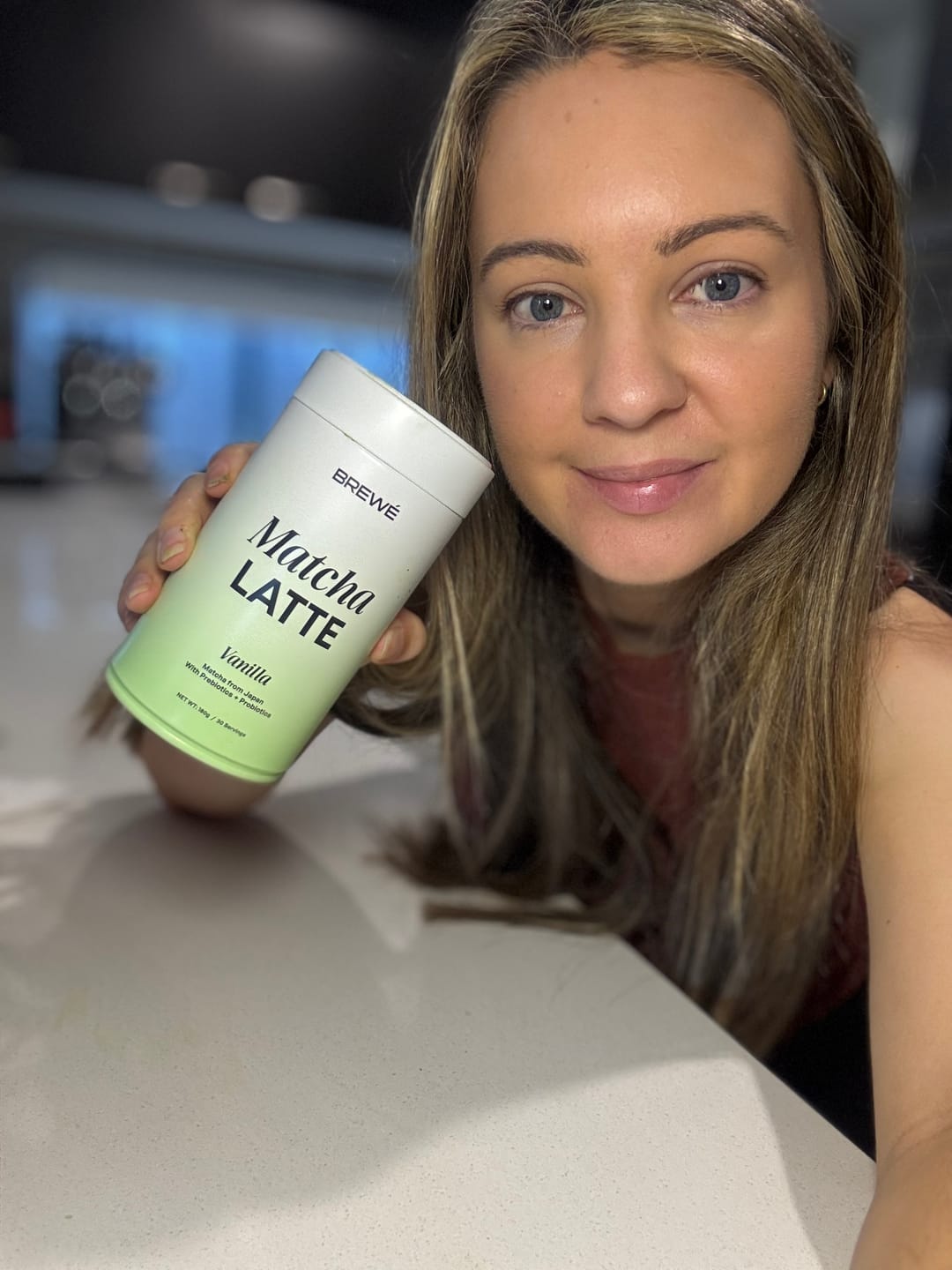 Customer photo review of Strawberry Matcha Latte (Ceremonial Grade + Pre & Probiotics)