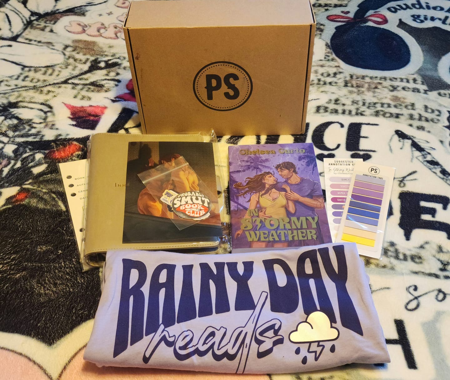 Customer photo review of smut slut book club subscription