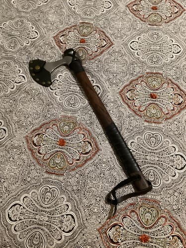 Customer photo review of Viking Axe "Vindflaug" with Leather Wrap