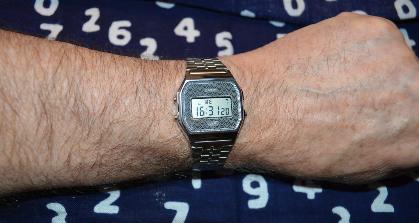 Customer photo review of Reloj Casio Vintage A159WEVJ-7 Plateado MADE IN JAPAN