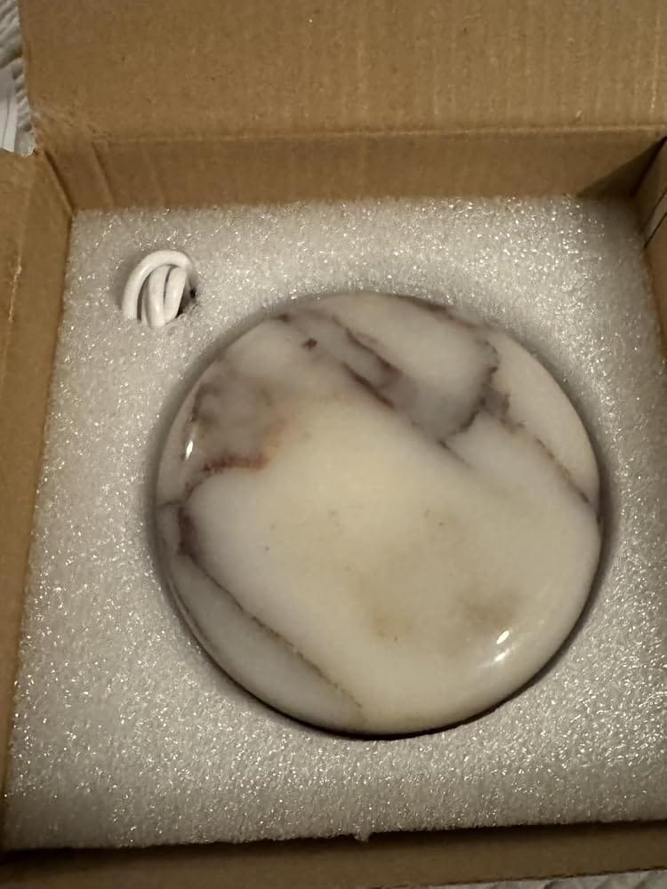 Customer photo review of Marble and Onyx Night Stand Lamp