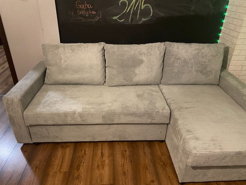 Customer photo review of Narożnik NEO BP sztruks