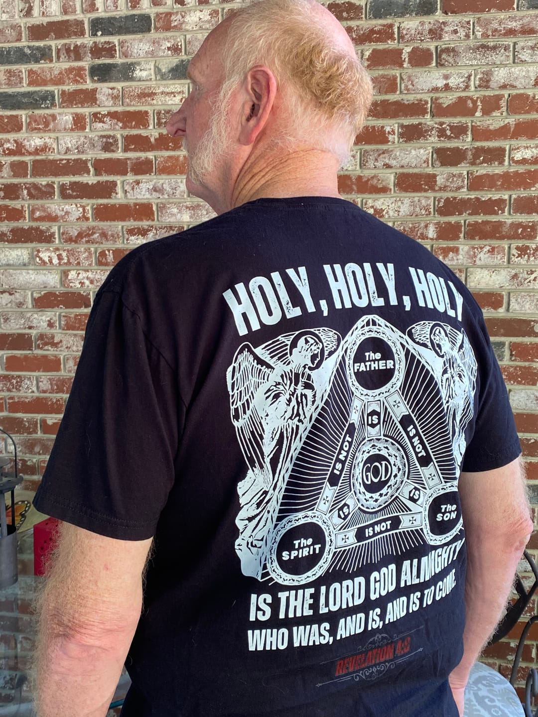Customer photo review of HOLY HOLY HOLY T-Shirt