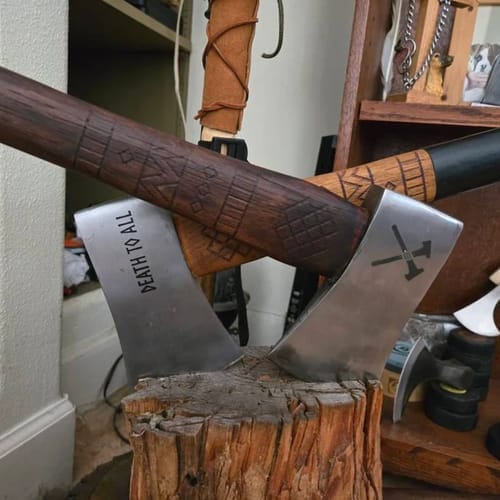 Customer photo review of Throwing Axe "Vargr"