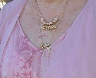 Customer photo review of Adorable Baby Shoes Tarnish-resistant Silver Dangle Charms With Enamel In 14K Gold Plated