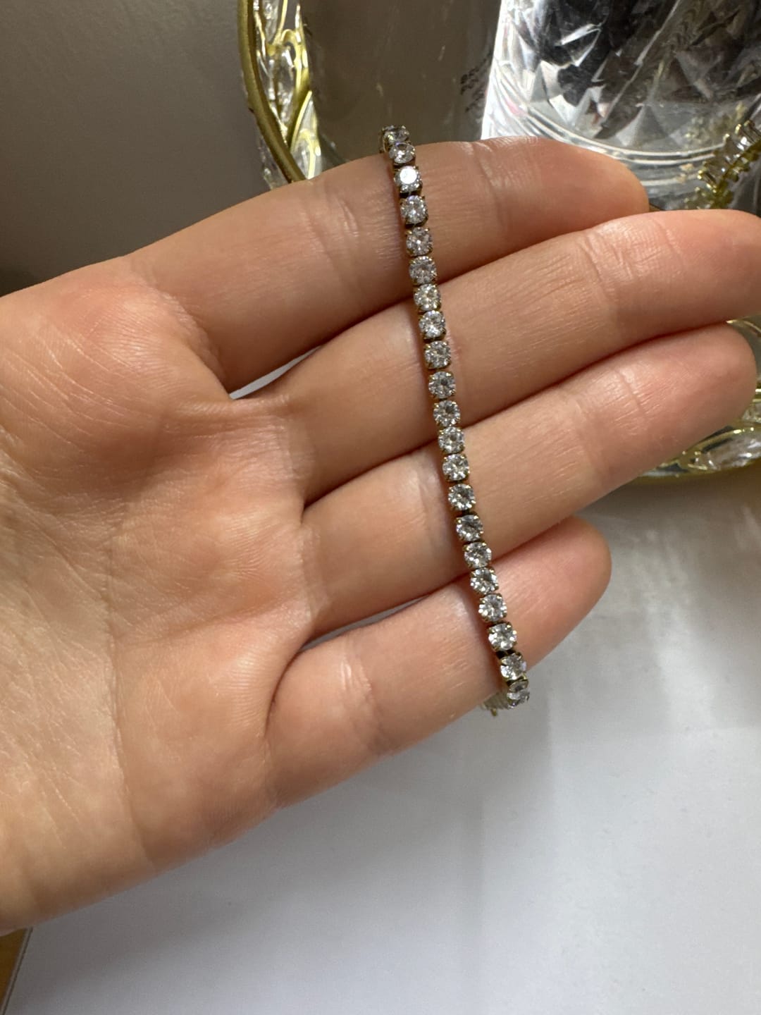 Customer photo review of Ava Gold Bracelet