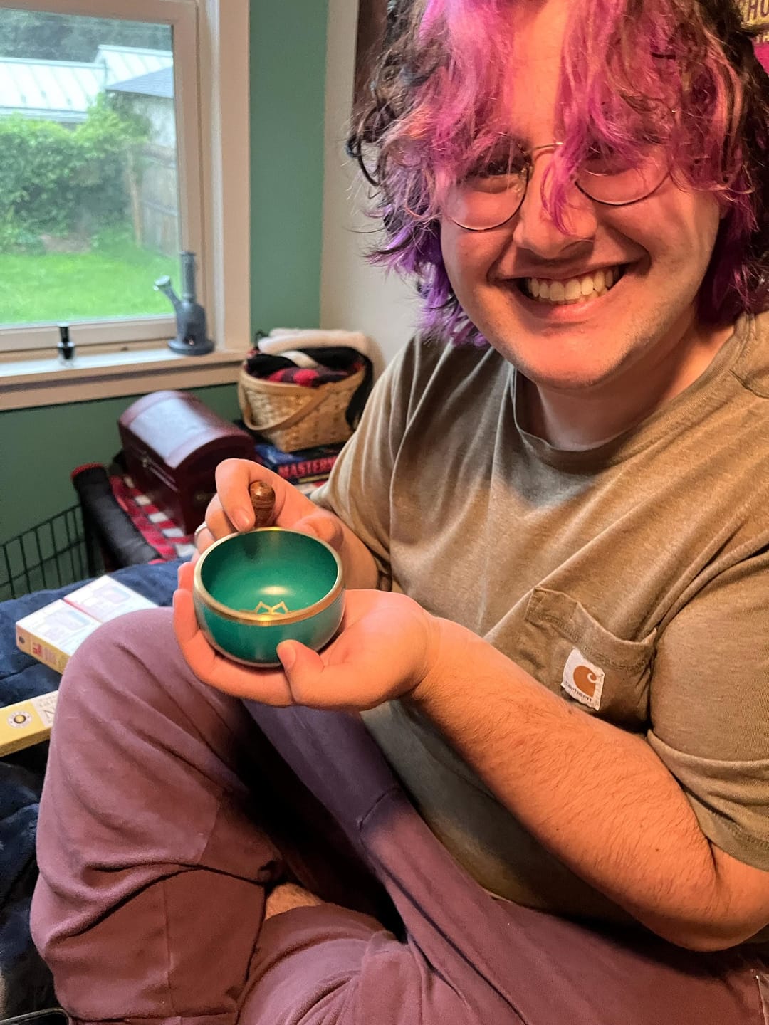 Customer photo review of Tibetan Singing Bowl 3.5" – Chakra Healing & Meditation, Set or Single