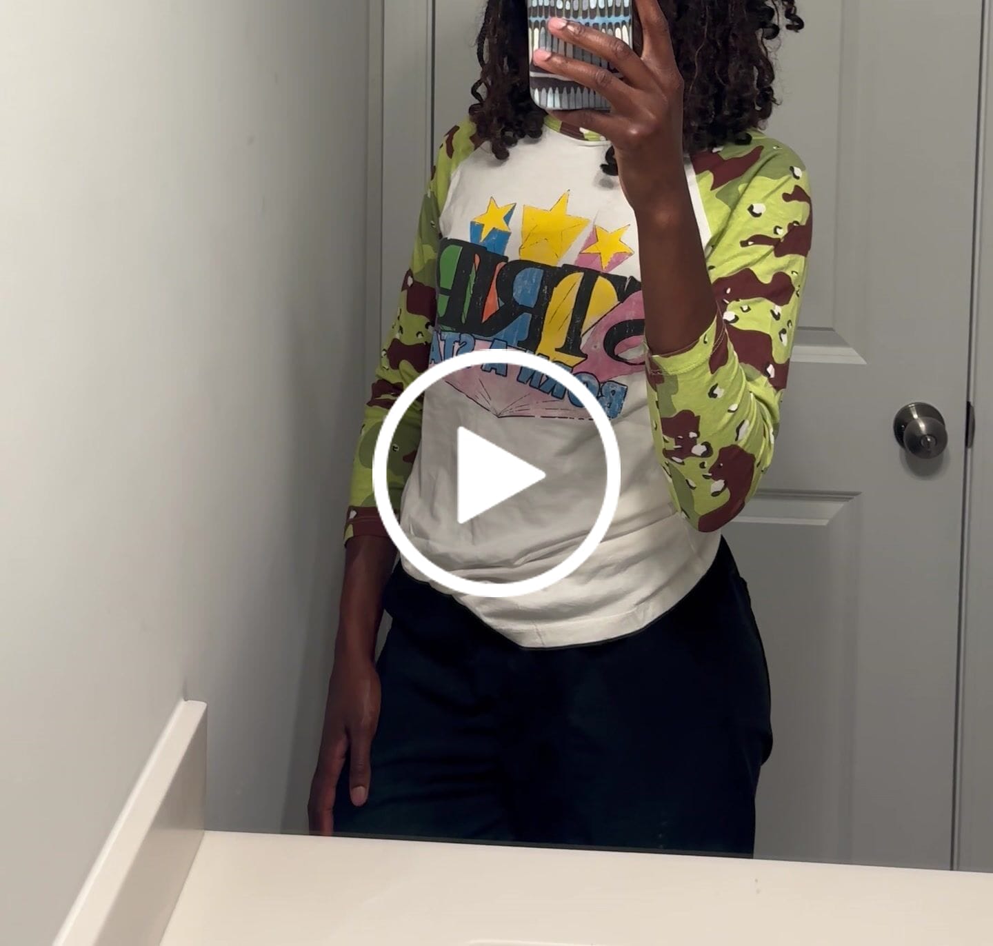 Customer video review of BORN A STAR CAMO RAGLAN