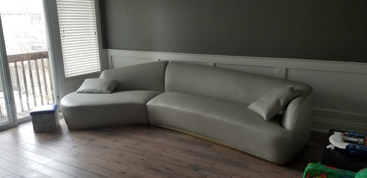 Customer photo review of Reya Form Curved Modular Sectional
