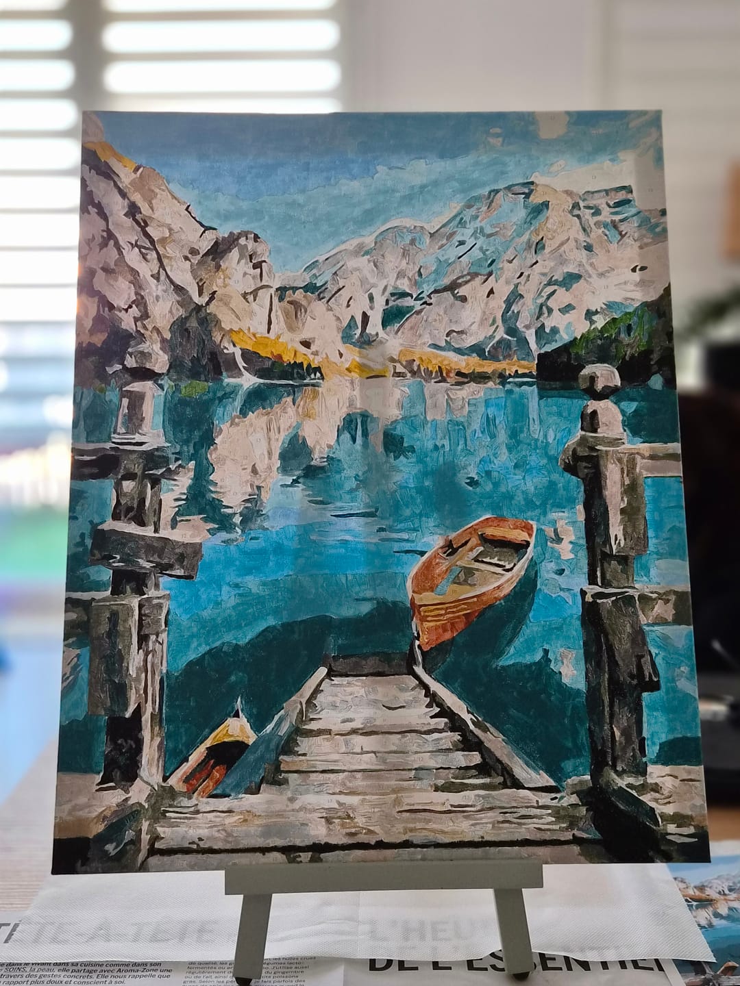 Customer photo review of Barque sur un Lac de Montagne