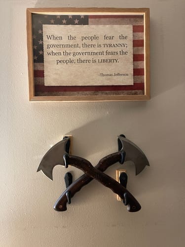 Customer photo review of Сustom made tomahawk "Ogun"