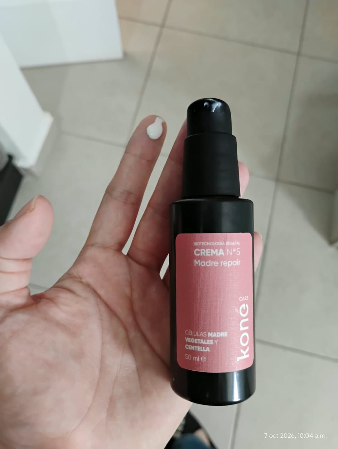Customer photo review of Crema N° 5 Madre repair con células madre vegetales