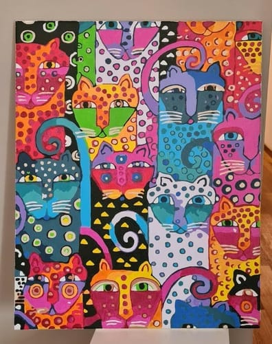 Customer photo review of Chats abstraits