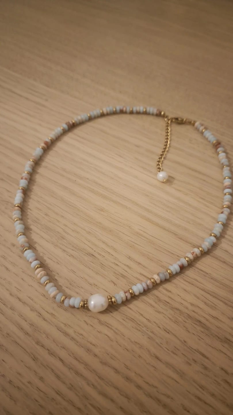 Customer photo review of Handmade Harmony Necklace
