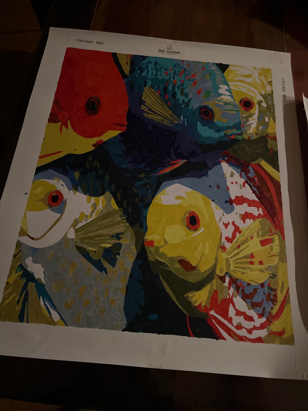 Customer photo review of Colors of the Reef | Paint by Number