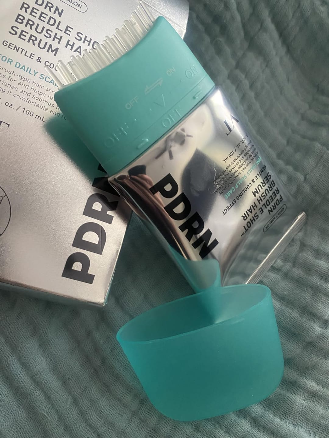 Customer photo review of PDRN Brush Hair Serum