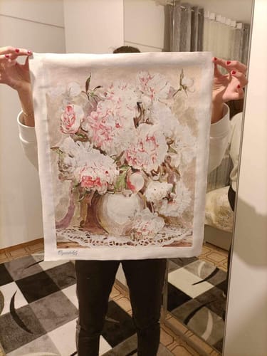 Customer photo review of Vase de Pivoines