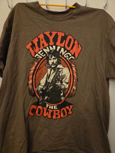 Customer photo review of The Cowboy Waylon Jennings Unisex Tee