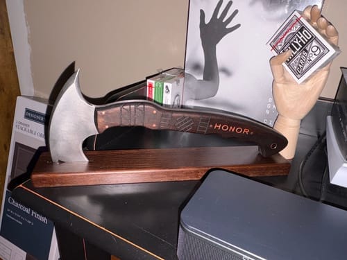 Customer photo review of Сustom made tomahawk "Ogun"