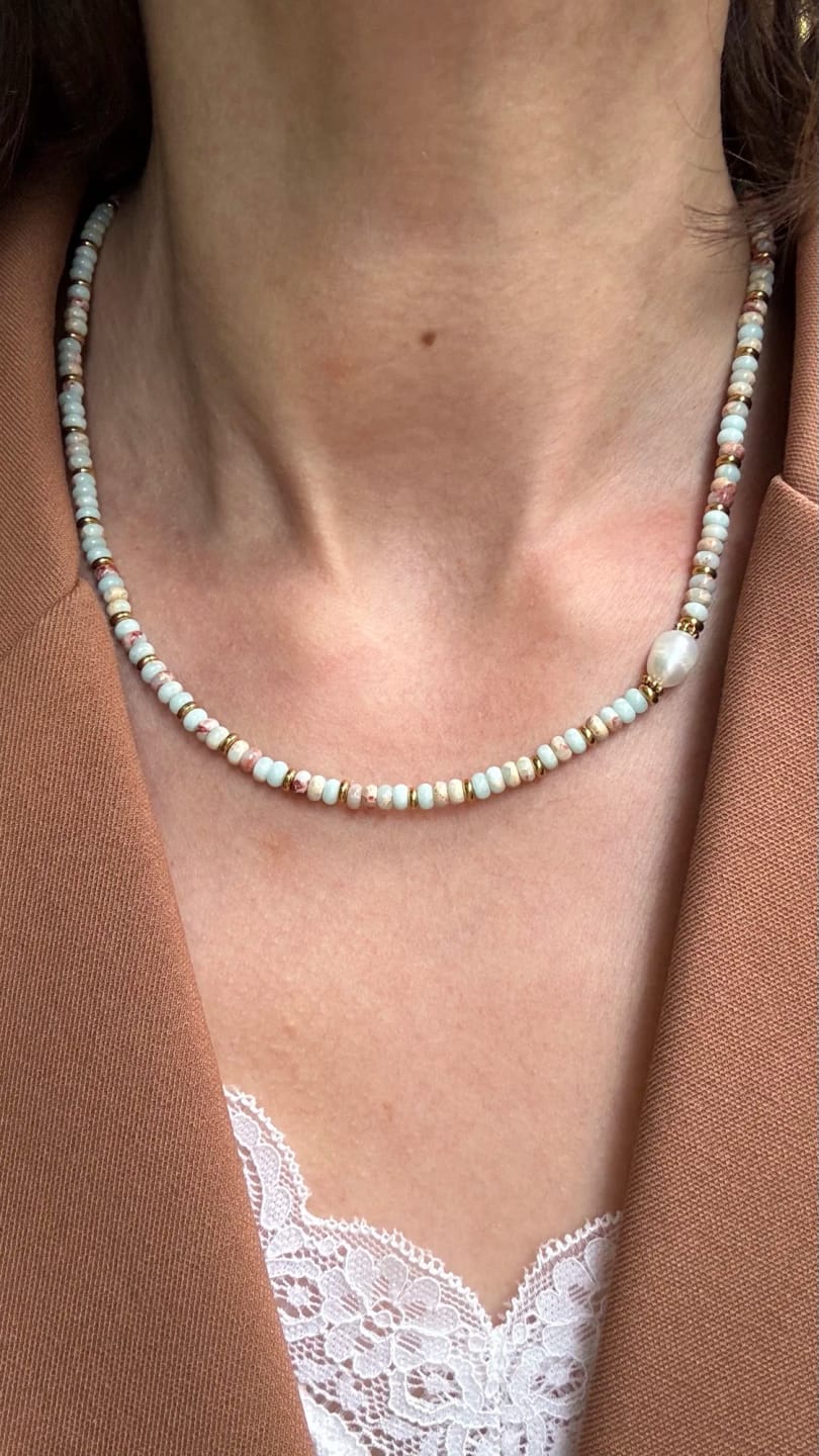 Customer photo review of Handmade Harmony Necklace