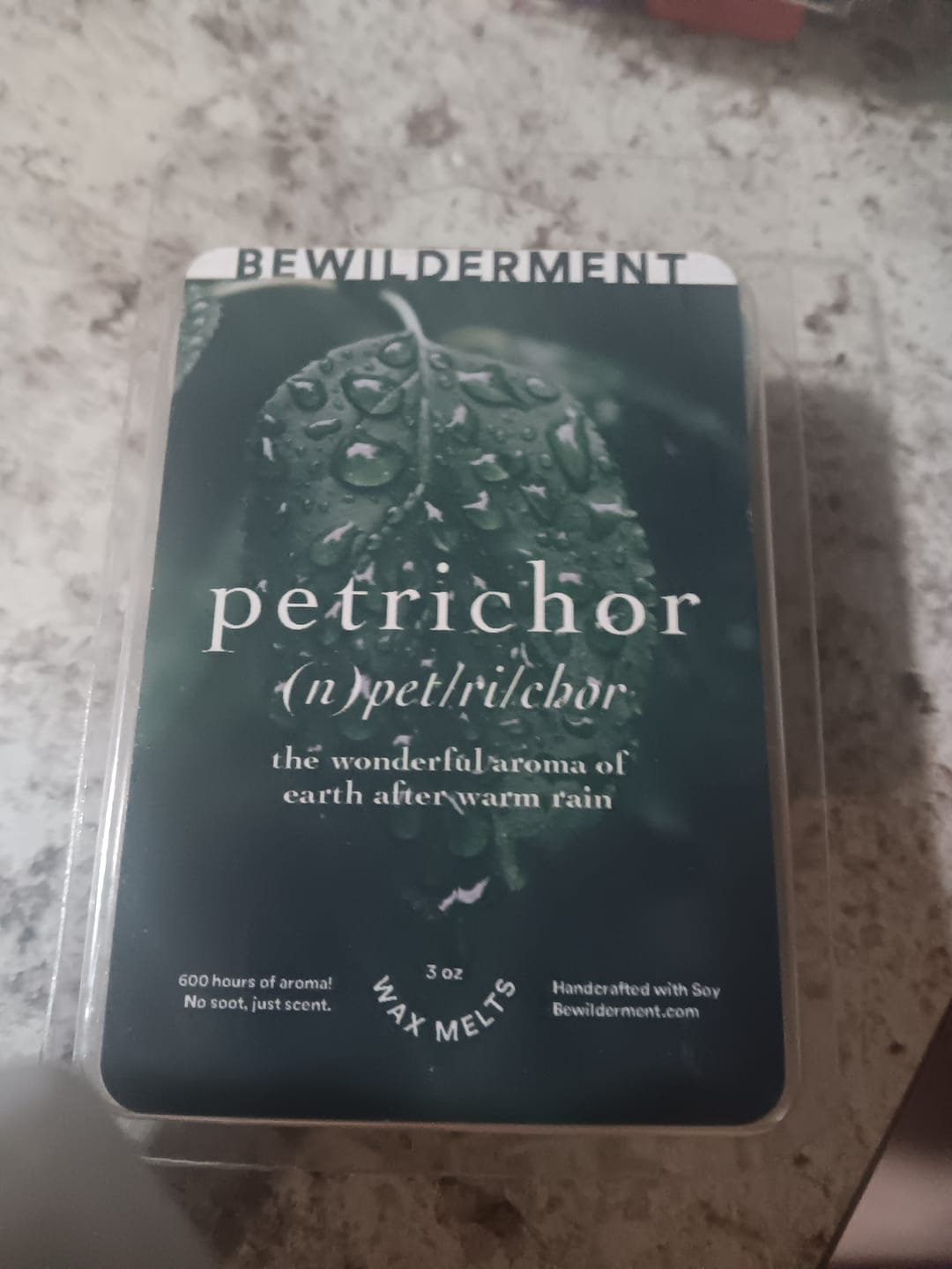 Customer photo review of Petrichor Wax Melts