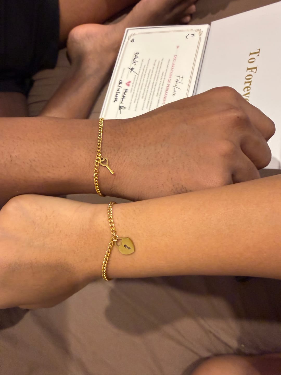 Customer photo review of FabuLove Permanent Bracelet Kit