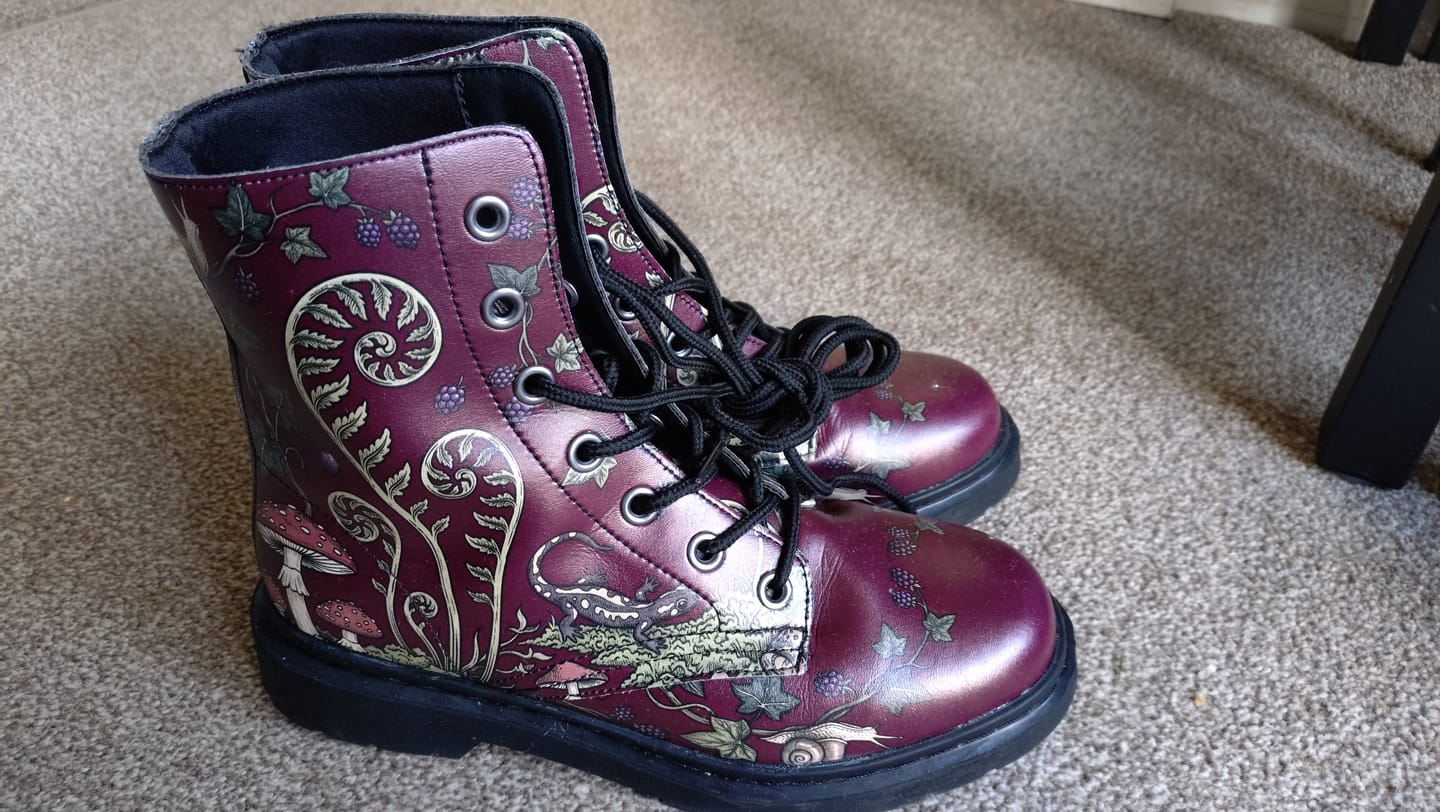 Customer photo review of Fern Frenzy Boots