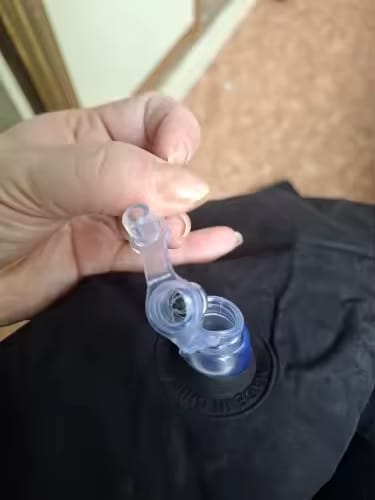 Customer photo review of Almohada Cervical Inflable 360°