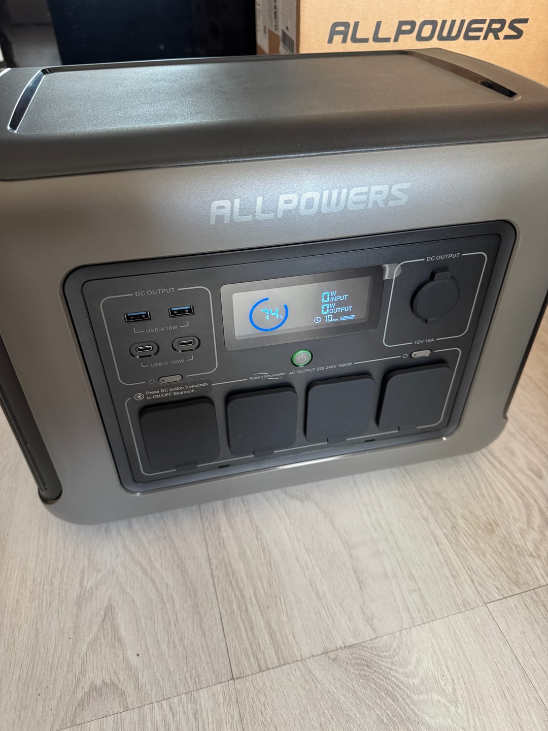Customer photo review of ALLPOWERS R1500 LITE Portable Power Station 1600W 1056Wh