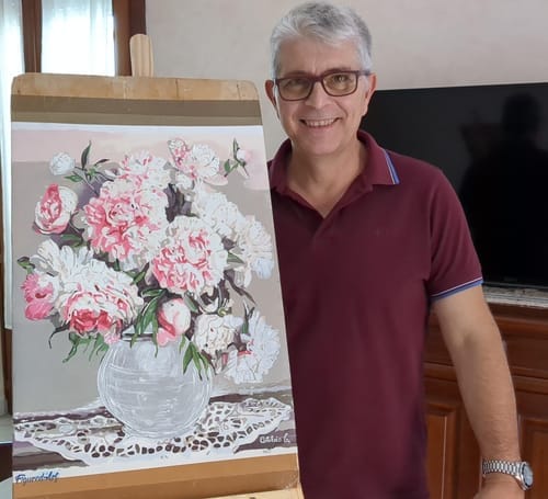 Customer photo review of Vase de Pivoines