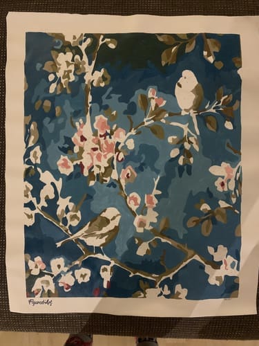 Customer photo review of Fleurs et Oiseaux