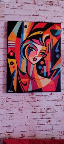 Customer photo review of Femme abstraite style Picasso