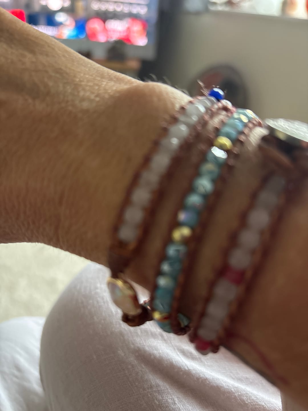Customer photo review of Healing Opal Bead Meditation Protection Bracelet