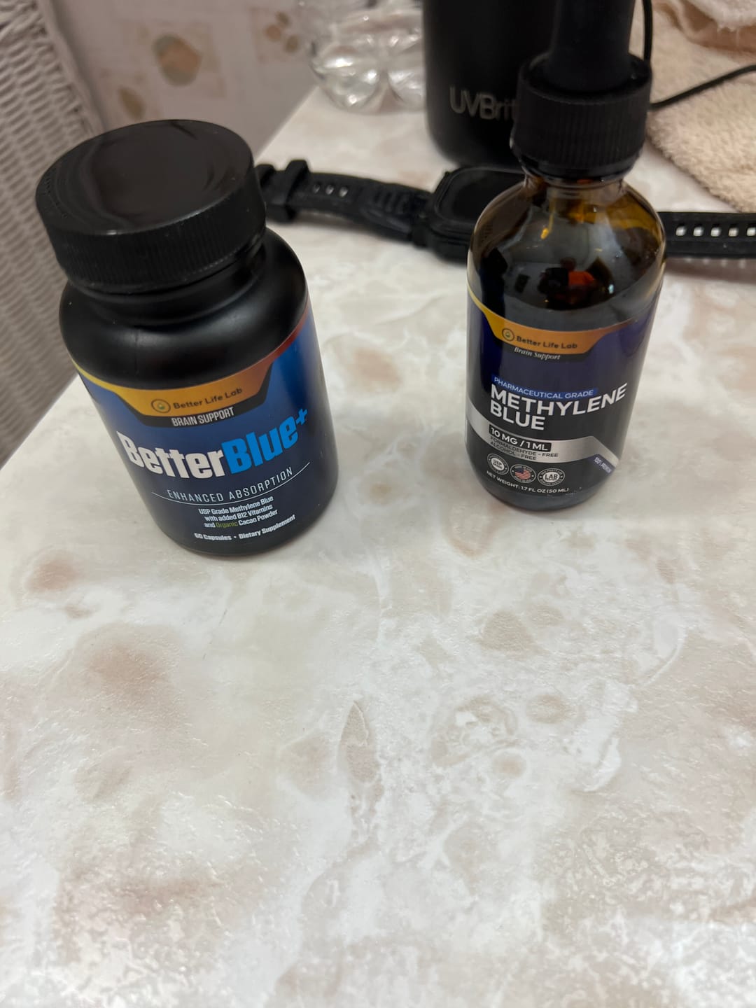 Customer photo review of 🎁 Methylene Blue Holiday Bundle – 5 Tinctures + FREE Capsules Gift | Brain, Energy & Mitochondrial Support