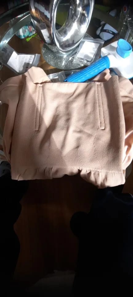 Customer photo review of Culotte taille haute à bandes croisées