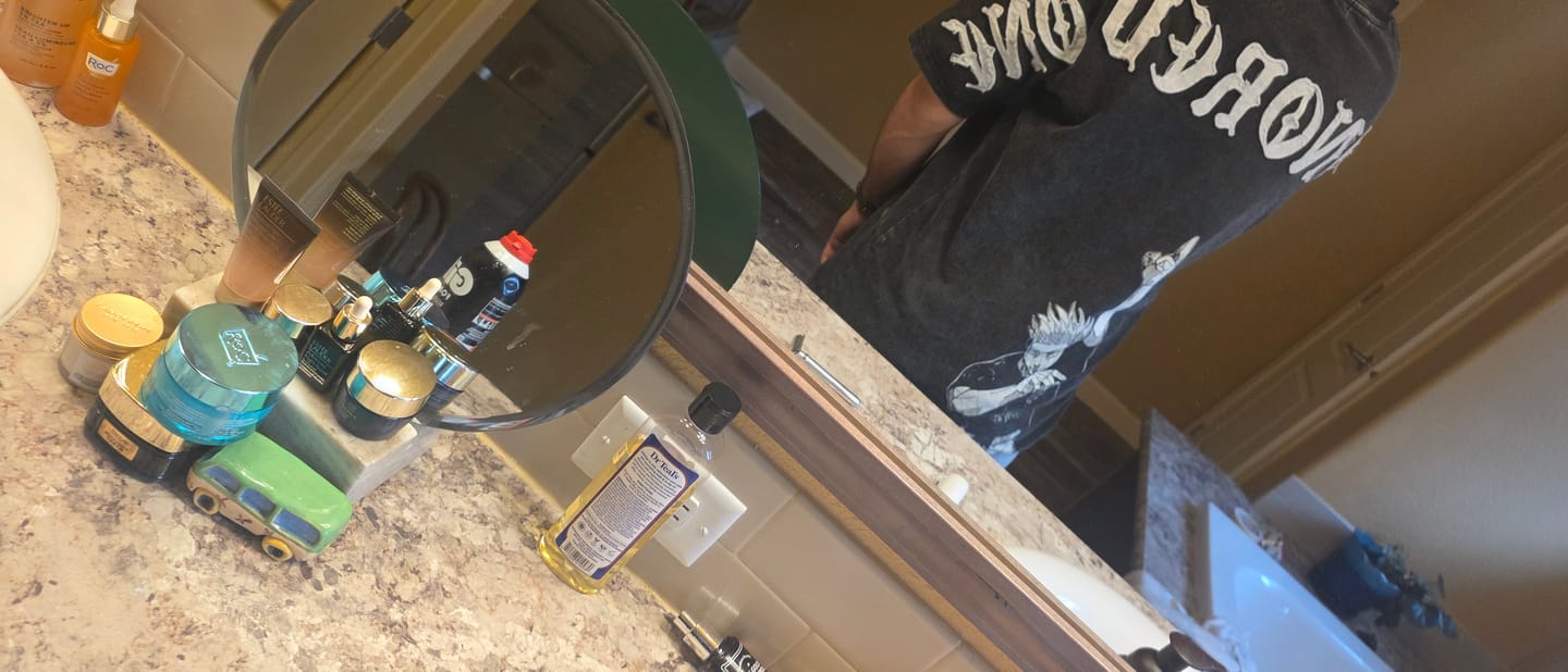 Customer photo review of THE HONORED ONE WASH TEE