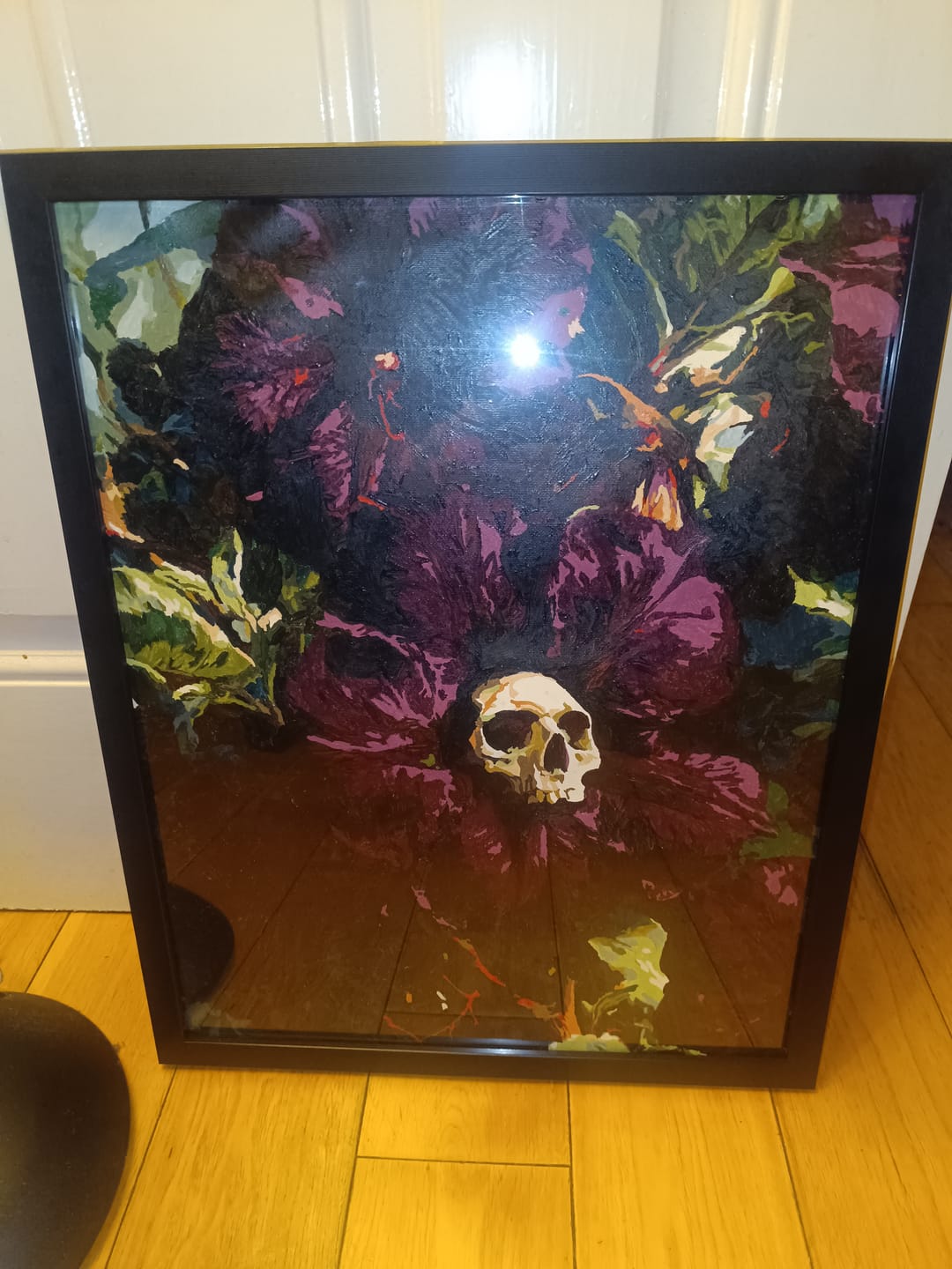 Customer photo review of Gothic Nightshade Flower | Paint by Number