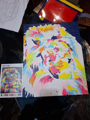 Customer photo review of Lion Pop Art 2