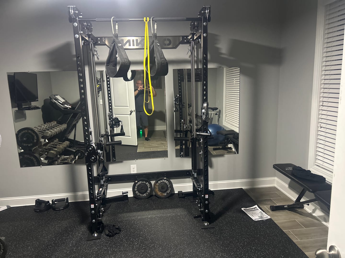 Customer photo review of CHEETAH™ 2.0 Ultra Wall-Mounted Folding Functional Trainer with Aluminum Pulley