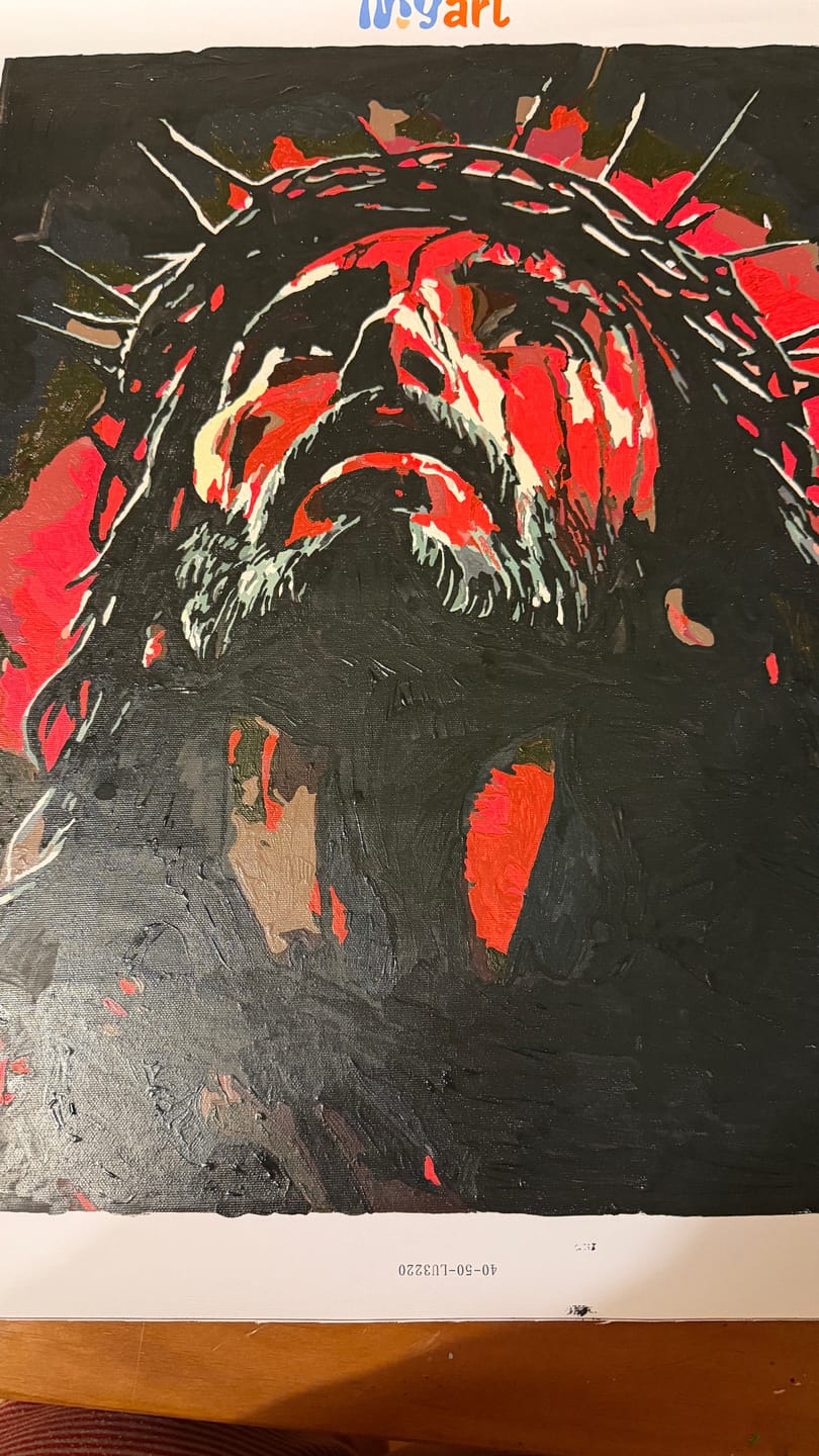 Customer photo review of Crown of Thorns Portrait