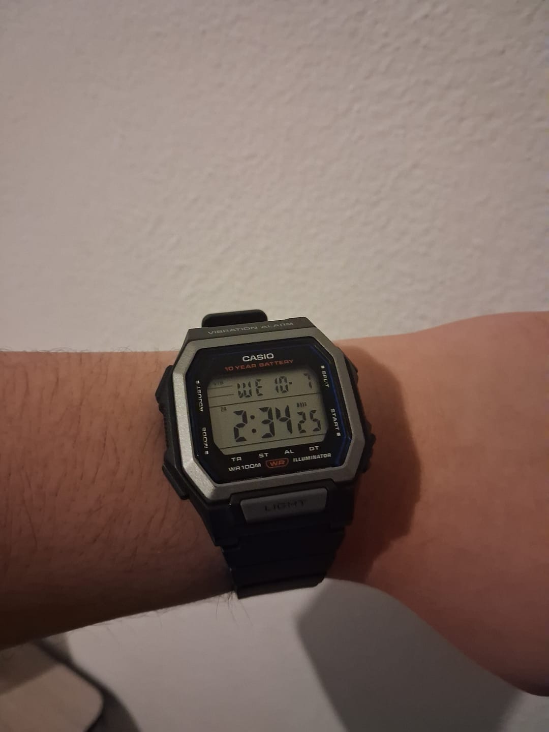 Customer photo review of Reloj Casio Vintage Vibration Alarm W-738H-1A 10 Años de Batería