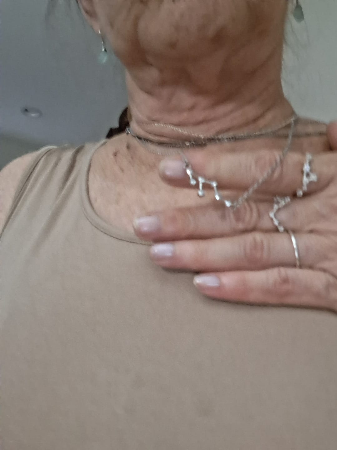 Customer photo review of Zodiac Constellation Necklace