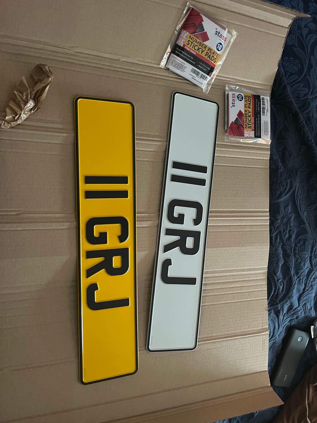 Customer photo review of Metal Pressed Number Plate (standard)- 520mm x 111mm