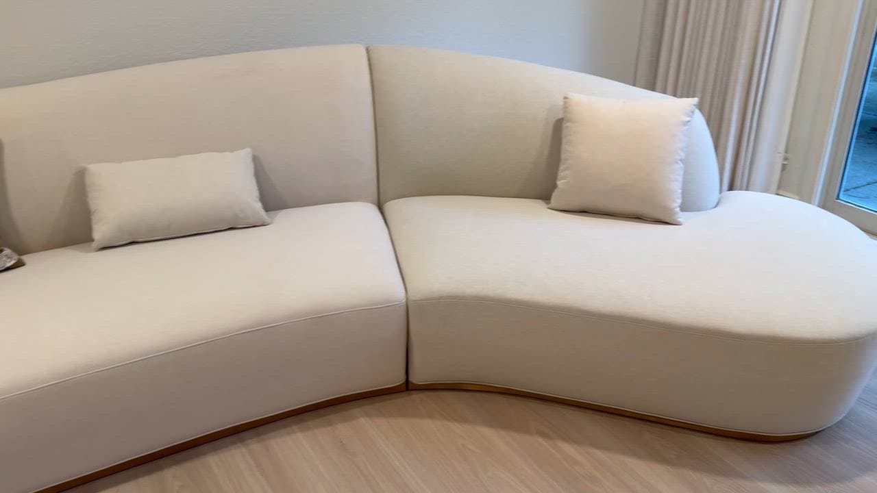 Customer photo review of Reya Form Curved Modular Sectional