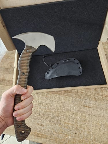 Customer photo review of Tactical tomahawk "Wendigo" with polymer composite handle