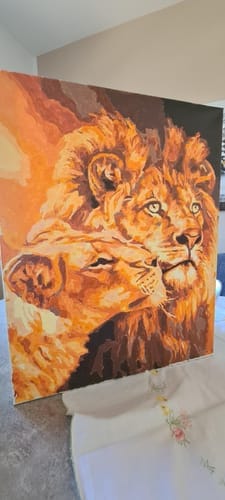 Customer photo review of Couple Lion et Lionne